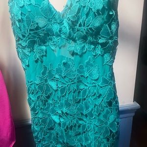 Teal party dress